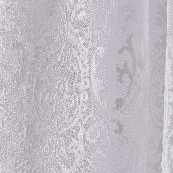 The fabric is jacquard tulle, Versailles pattern V-krem, фото 4 The fabric is jacquard tulle, Versailles pattern V-krem, фото 4