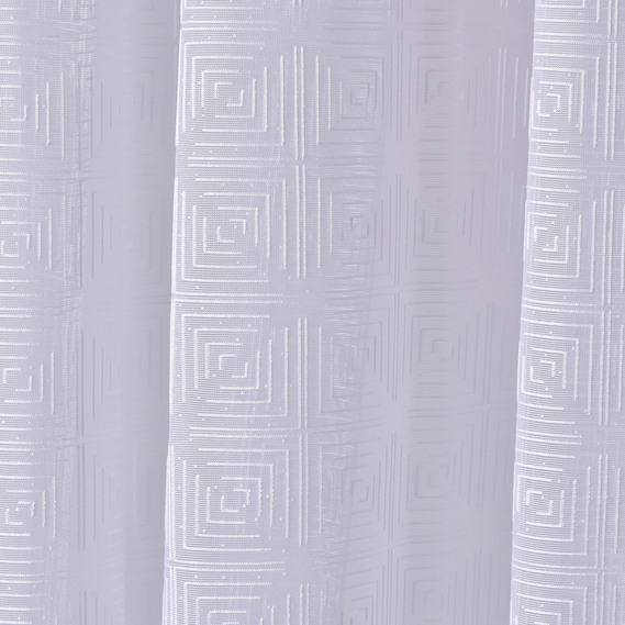 Ткань тюль сетка с вышивкой V-01 біле, фото 2 Ткань тюль сетка с вышивкой V-01 біле, фото 2