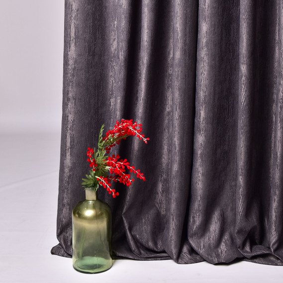 Тканина портьєрна жакардова Кора, шторна тканина, тканина для штор, штори, портьєри, гардіни, тканина для гардин антрацит, фото 3 Тканина портьєрна жакардова Кора, шторна тканина, тканина для штор, штори, портьєри, гардіни, тканина для гардин антрацит, фото 3