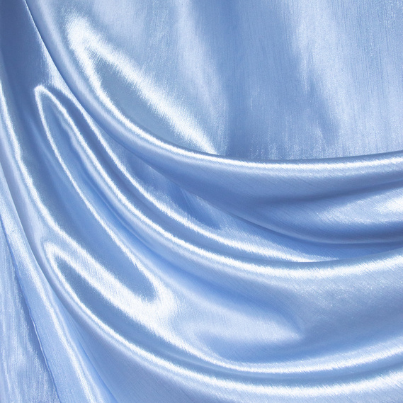 Тканина портьєрна однотонна Шанзаліза, шторна тканина, тканина для штор, штори, портьєри, гардіни, тканина для гардин V-136 блакитна, фото 1