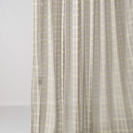 Тканина тюль жакард однотонний Dayane V-2487 бузок крем, фото 8 Тканина тюль жакард однотонний Dayane V-2487 бузок крем, фото 8