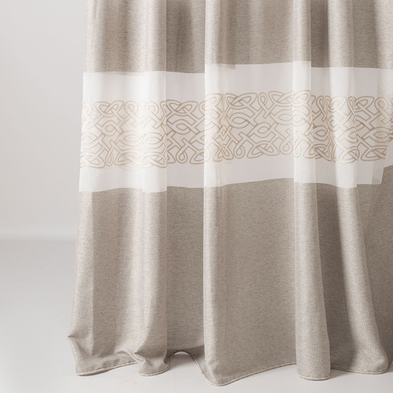 Тканина тюль рогожка Bantli- 2 беж, фото 1 Тканина тюль рогожка Bantli- 2 беж, фото 1