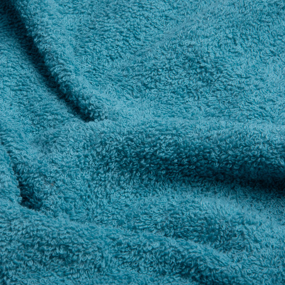 Махрове полотно бавовна 430 гр/м2, махра, бавовна, тканина рушникова, для халатів, махрова натуральна бірюзово/блакитний, фото 2