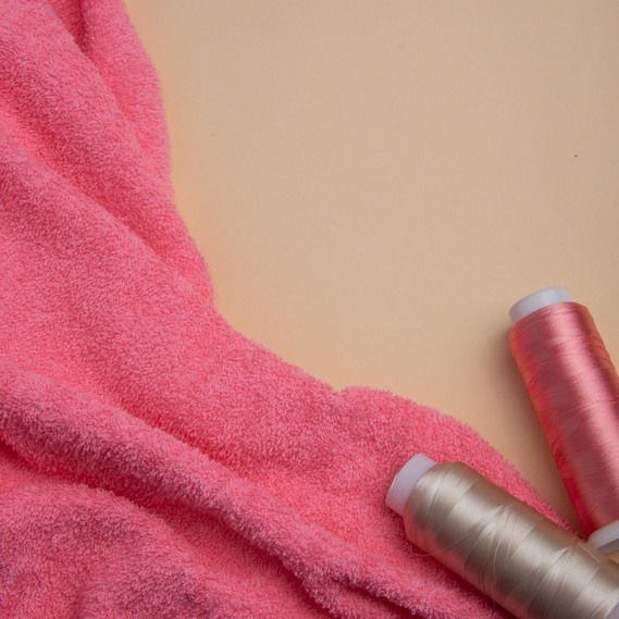 Махровое полотно хлопковое 430 гр/м2, махра, хлопок, ткань полотенечная, для халатов, махровая, натуральная св/корал, фото 3 Махровое полотно хлопковое 430 гр/м2, махра, хлопок, ткань полотенечная, для халатов, махровая, натуральная св/корал, фото 3