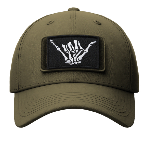 2Pcs Subdued Shaka Hand Patch, Embroidered Skeleton Shaka Hand, Aloha Tactical Patches for Military Backpack, Tactical Vest, Military Helmet, Dog Vest Harness, Hook and Loop Aloha, Surf Patch, 2x3"¶, фото 5