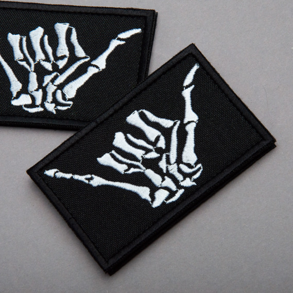 2Pcs Subdued Shaka Hand Patch, Embroidered Skeleton Shaka Hand, Aloha Tactical Patches for Military Backpack, Tactical Vest, Military Helmet, Dog Vest Harness, Hook and Loop Aloha, Surf Patch, 2x3"¶, фото 7 2Pcs Subdued Shaka Hand Patch, Embroidered Skeleton Shaka Hand, Aloha Tactical Patches for Military Backpack, Tactical Vest, Military Helmet, Dog Vest Harness, Hook and Loop Aloha, Surf Patch, 2x3"¶, фото 7