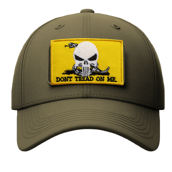 Набор шевронов 2 шт с липучкой Змея Череп карателя, Don`t Tread On Me, Punisher, желтый вышитый патч шеврон нашивка, липучка, 5х8 см, фото 8