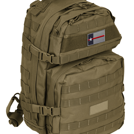 Набор шевронов 2 шт с липучкой ТЕХАС красная полоса 5х8 см, Texas, USA, вышитый патч нашивка шеврон, липучка, пожарники, фото 4