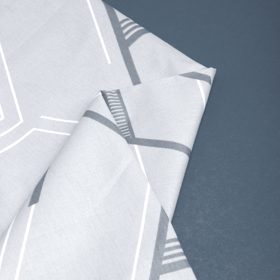 Ткань бязь ранфорс для постельного белья, 130 гр/м2, 2,4 м 3.28816/14 Графіті сірий, фото 4