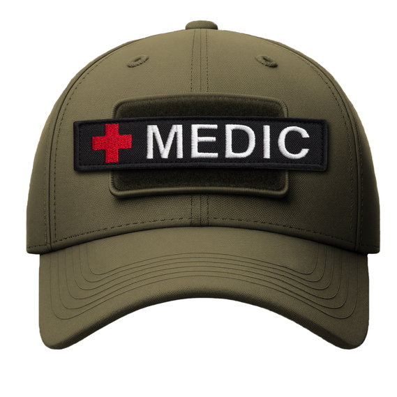 Набор шевронов 2 шт на липучке планка MEDIC черный 2,5х12 см, вышитый патч нашивка шеврон медика, медицинский, медик, фото 6