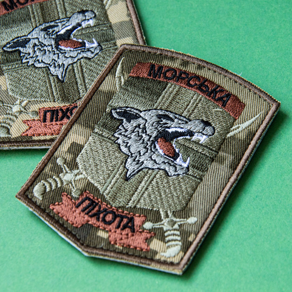 Set of chevrons 2 pcs with Velcro Marine Corps 1 OBMP pixel 7x9.5 cm, embroidered patch chevron patch, фото 3 Set of chevrons 2 pcs with Velcro Marine Corps 1 OBMP pixel 7x9.5 cm, embroidered patch chevron patch, фото 3