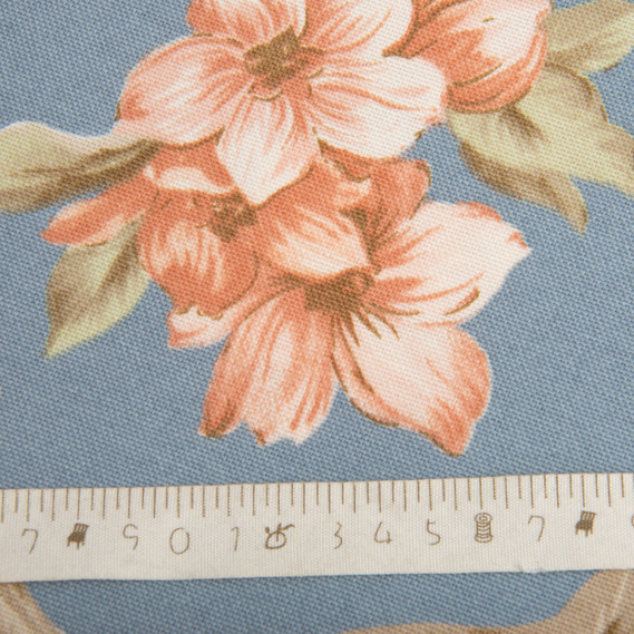 Тканина декоративна Колібрі бавовна з водовідштовхувальним просоченням, для скатертин, штор, декору V-65 джинс, фото 6