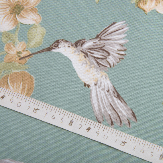 Ткань декоративная Колибри хлопок с водоотталкивающей пропиткой, для скатертей, штор, декора V-64 зелена, фото 5 Ткань декоративная Колибри хлопок с водоотталкивающей пропиткой, для скатертей, штор, декора V-64 зелена, фото 5