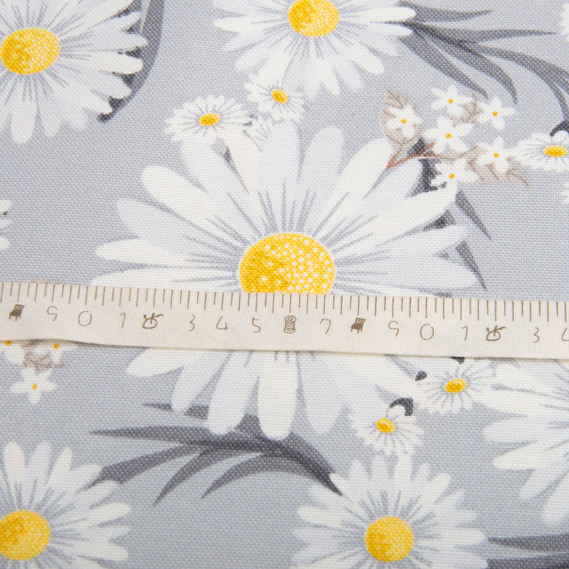 Decorative fabric Premier Chamomiles with water-repellent impregnation V-002 сіра, фото 6 Decorative fabric Premier Chamomiles with water-repellent impregnation V-002 сіра, фото 6