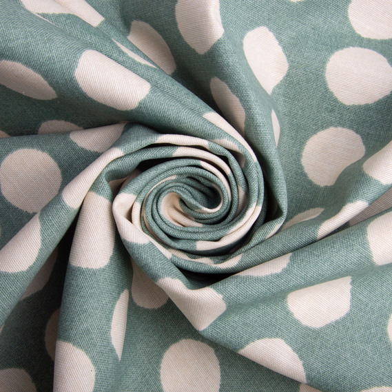 Тканина декоративна бавовна Прем`єр з водовідштовхувальним просоченням для скатертин, штор, декору V-02 Горошок полин, фото 1 Тканина декоративна бавовна Прем`єр з водовідштовхувальним просоченням для скатертин, штор, декору V-02 Горошок полин, фото 1