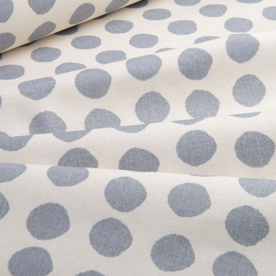 Ткань декоративная хлопок Премьер с водоотталкивающей пропиткой для скатертей, штор, декора V-05 Горошок молоко, фото 2 Ткань декоративная хлопок Премьер с водоотталкивающей пропиткой для скатертей, штор, декора V-05 Горошок молоко, фото 2