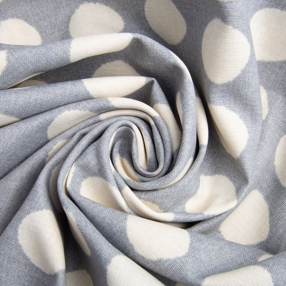 Fabric decorative cotton Premier V-06 Горошок сірий, фото 1