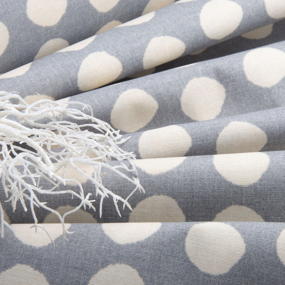 Fabric decorative cotton Premier V-06 Горошок сірий, фото 3