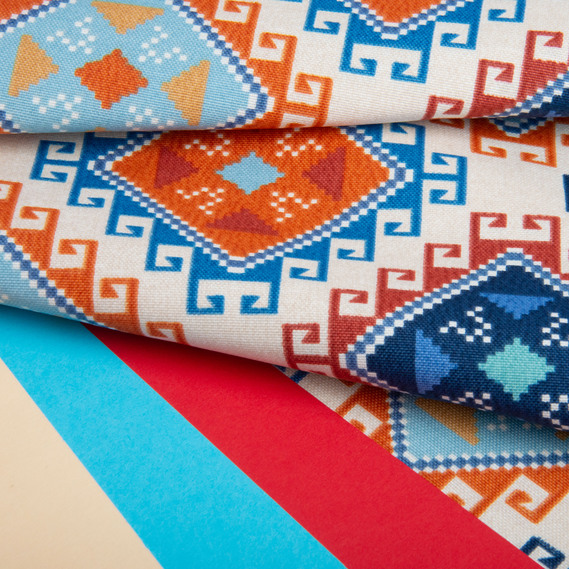 Fabric decorative cotton Premier V-002 денім, фото 5