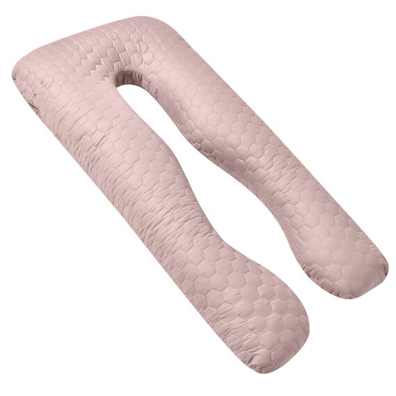 U-shaped pillow quilted for pregnant women and for rest 140х75х20 см беж, фото 1