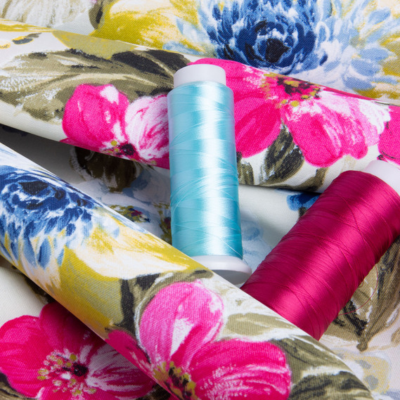 Ткань декоративная Цветок с водоотталкивающей пропиткой, для скатертей, штор, декора
 V-3 блак/малина, фото 4 Ткань декоративная Цветок с водоотталкивающей пропиткой, для скатертей, штор, декора
 V-3 блак/малина, фото 4