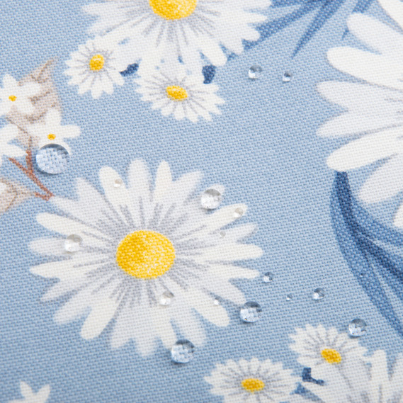 Decorative fabric Premier Chamomiles with water-repellent impregnation V-003 джинс, фото 3