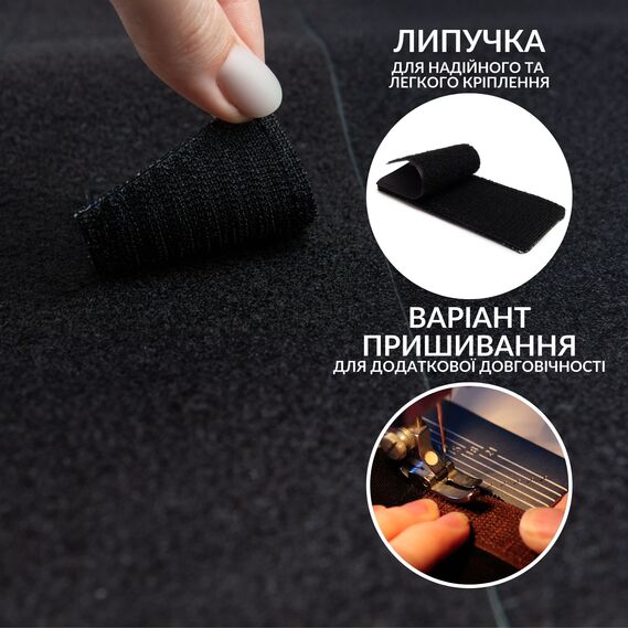 Набір шевронів 2 шт на липучці Укрзалізниця планка чорна з синім 2,5х12,5 см, вишитий патч шеврон нашивка, фото 3