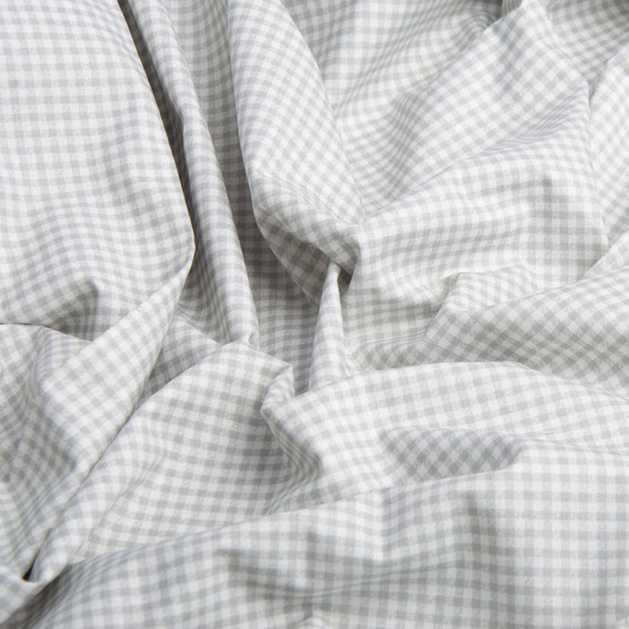 Ranfors coarse calico fabric V-1096 клітина сіра, фото 2 Ranfors coarse calico fabric V-1096 клітина сіра, фото 2