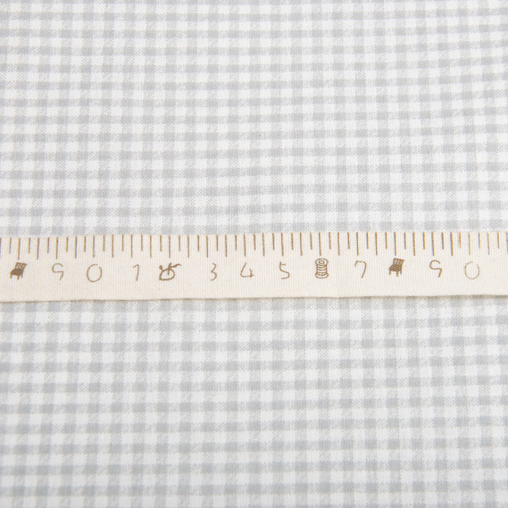 Ranfors coarse calico fabric V-1096 клітина сіра, фото 4 Ranfors coarse calico fabric V-1096 клітина сіра, фото 4