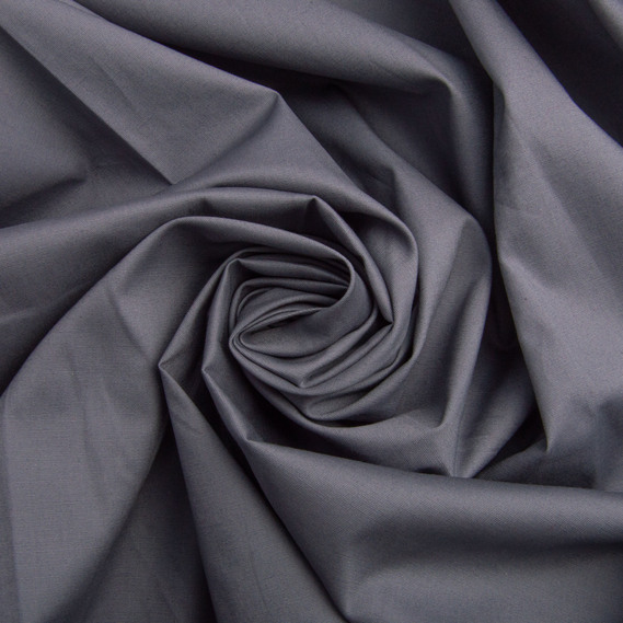 Cotton poplin fabric V-1121 т/сірий, фото 1