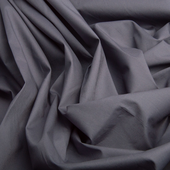 Cotton poplin fabric V-1121 т/сірий, фото 2