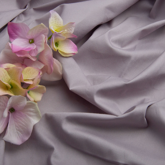 Cotton poplin fabric V-1486 лілово/сірий, фото 3