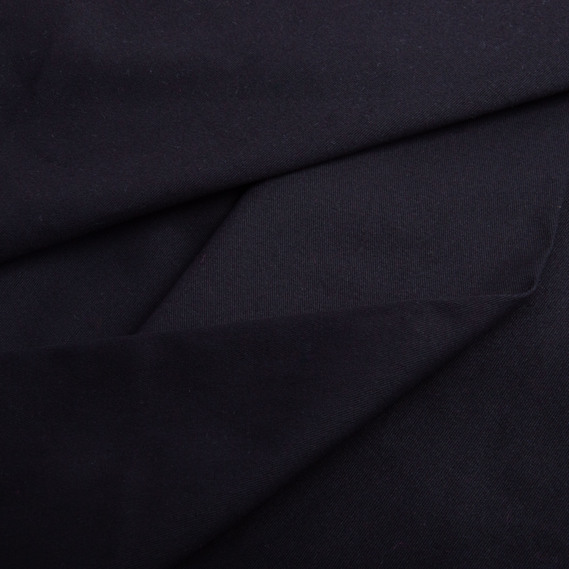 Plain cotton suit fabric, 150 cm wide, 245 g/m² V-1001 чорний, фото 2