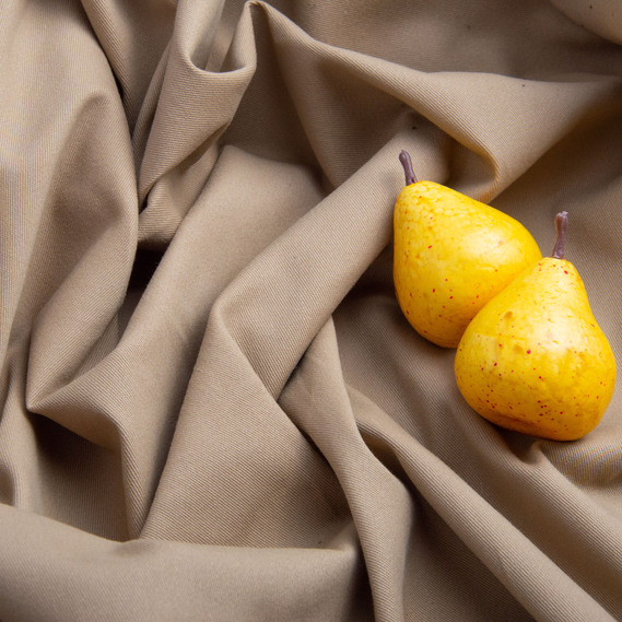 Plain cotton suit fabric, 150 cm wide, 245 g/m² V- 1618 беж, фото 3