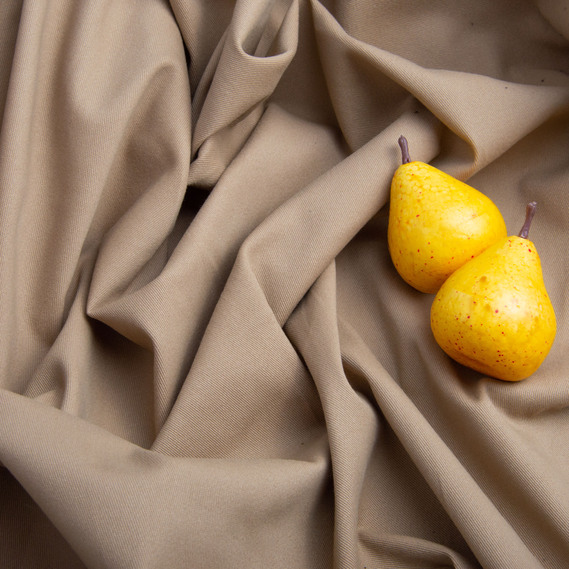 Plain cotton suit fabric, 150 cm wide, 245 g/m² V- 1618 беж, фото 4