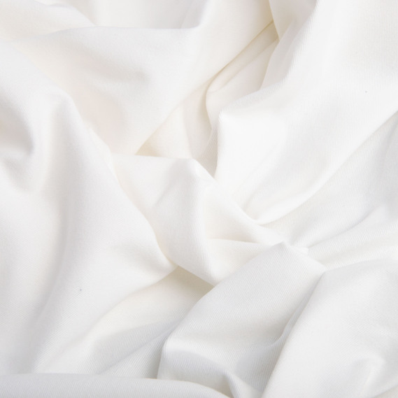 Тканина костюмна котон однотонний, 150 см, 245 гр/м2 V- 1002 молоко, фото 2