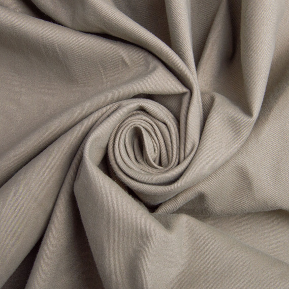 Тканина костюмна котон однотонний, 150 см, 245 гр/м2 V- 1646 табак, фото 1