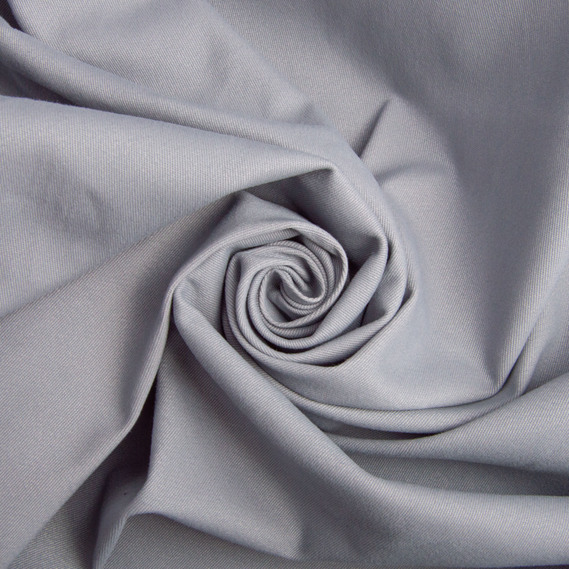 Ткань костюмная коттон однотонный, 150 см, 245 гр/м2 V- 1301 сірий, фото 1