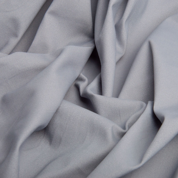 Ткань костюмная коттон однотонный, 150 см, 245 гр/м2 V- 1301 сірий, фото 2