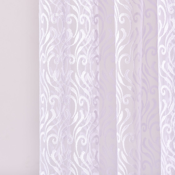 The fabric is embroidered tulle fatin Zavitok V-beyaz , фото 2 The fabric is embroidered tulle fatin Zavitok V-beyaz , фото 2