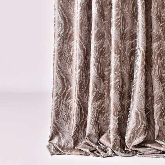 Тканина портьєрна жакард Meteor, шторна тканина, тканина для штор, штори, портьєри, гардіни, тканина для гардин V-5309 срібло, фото 1