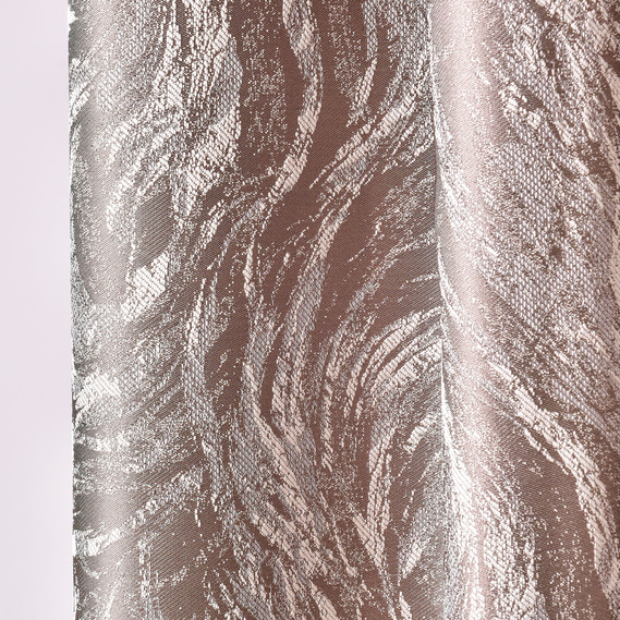 Тканина портьєрна жакард Meteor, шторна тканина, тканина для штор, штори, портьєри, гардіни, тканина для гардин V-5309 срібло, фото 3