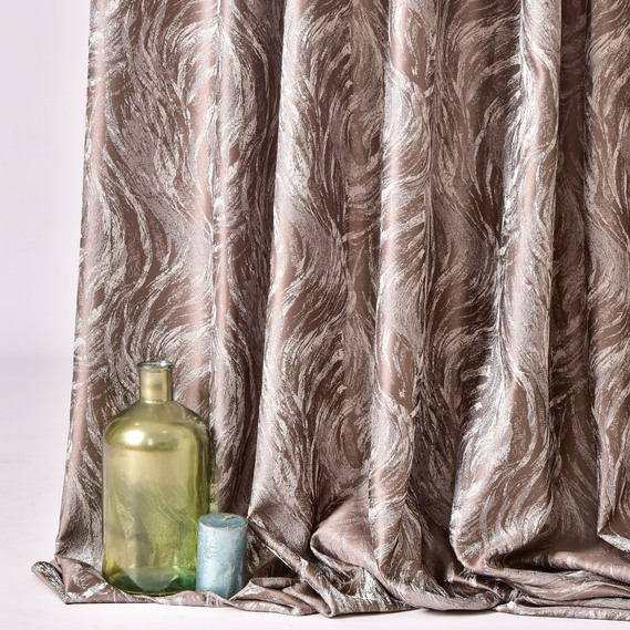 Тканина портьєрна жакард Meteor, шторна тканина, тканина для штор, штори, портьєри, гардіни, тканина для гардин V-5309 срібло, фото 4