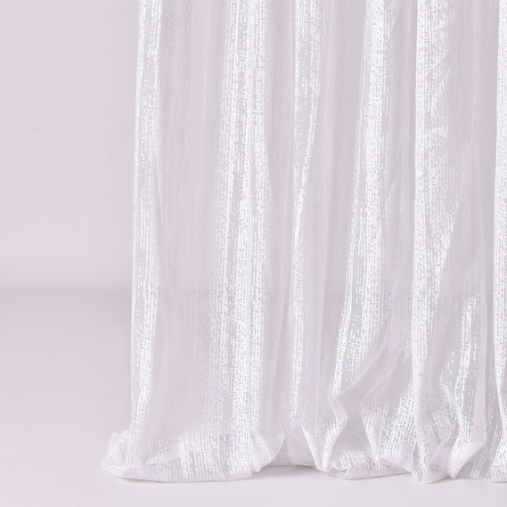 Ткань тюль жаккард Мусса B0111-біла, фото 1 Ткань тюль жаккард Мусса B0111-біла, фото 1