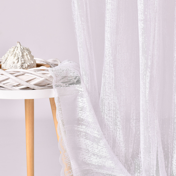 Ткань тюль жаккард Мусса B0111-біла, фото 4 Ткань тюль жаккард Мусса B0111-біла, фото 4