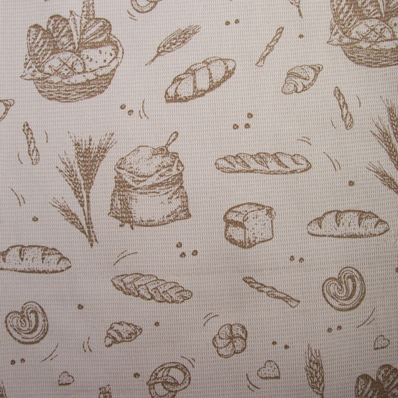 Waffle towel fabric Rye bread, фото 3