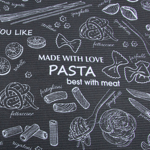 Тканина рушничкова вафельна Паста графіт, фото 3