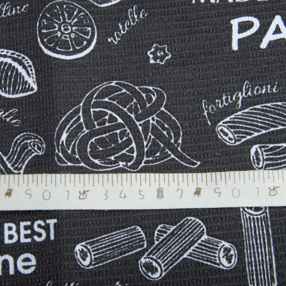 Тканина рушничкова вафельна Паста графіт, фото 5