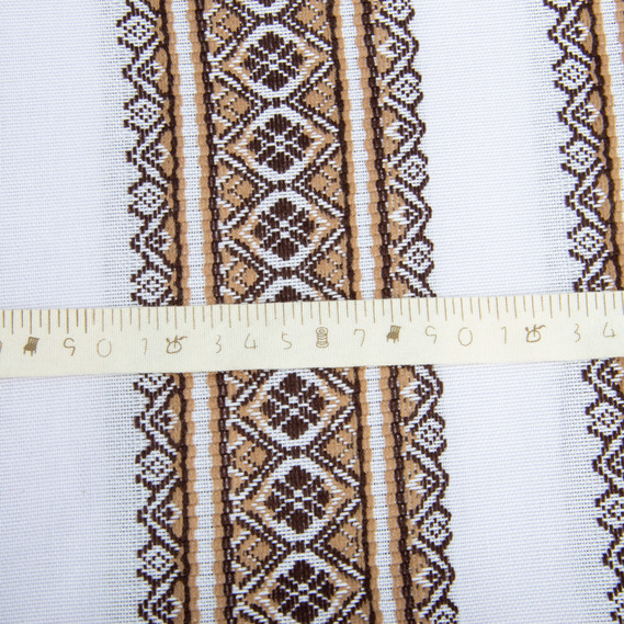 Тканина декоративна Анастасія з орнаментом бежева, етнічний візерунок, фото 5 Тканина декоративна Анастасія з орнаментом бежева, етнічний візерунок, фото 5