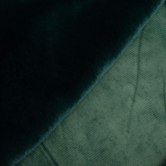 Тканина штучне хутро Ванкувер 520 гр/м2 160 см для шуб, жилеток, сумок, покривал та декору 1534 т/зелене, фото 6